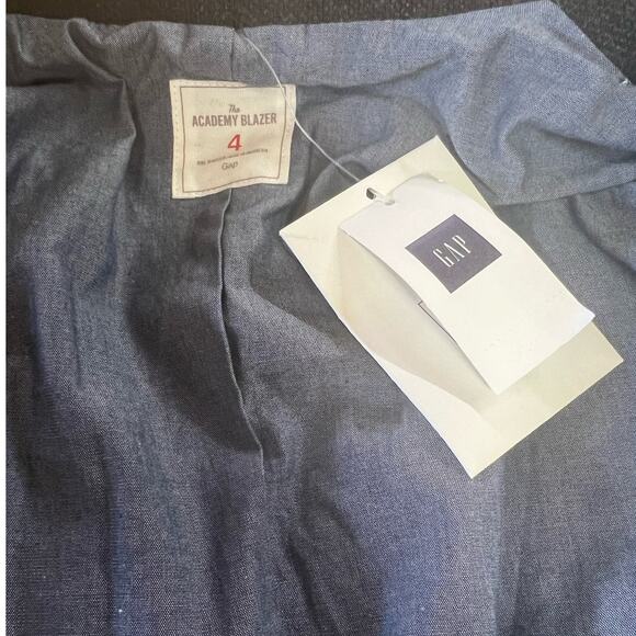 GAP Academy Blazer Wool Blend Black Stone Charcoal Gray 2-Button NWT - Picture 5 of 10